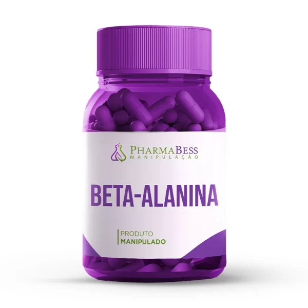 Beta-Alanina 500mg em cápsulas para aumentar a resistência e reduzir a fadiga muscular.