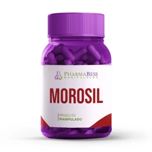 Morosil 500MG em cápsulas - Suplemento para redução de gordura abdominal e modulação de peso. Imagem ilustrativa.