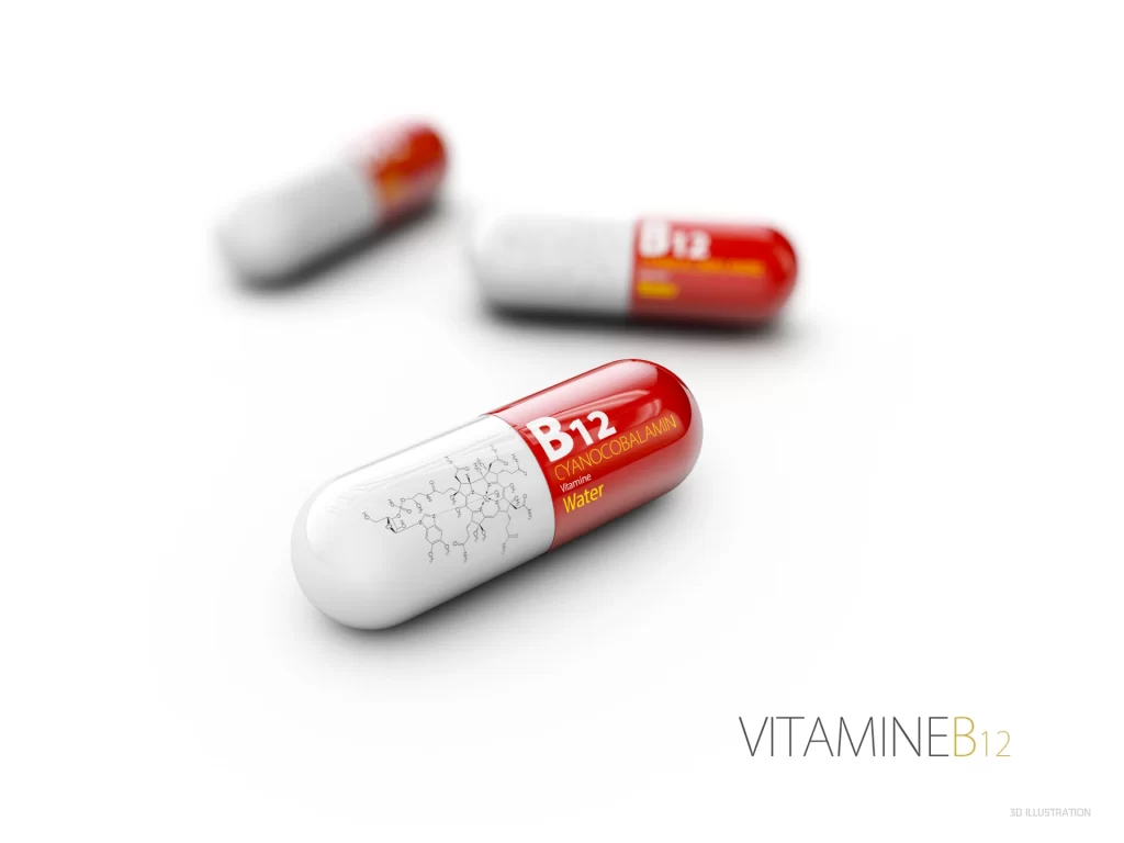 Importância da vitamina B12 em cápsulas de cianocobalamina