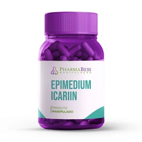 Epimedium Icariin 500mg - Suplemento natural em cápsulas para saúde sexual. Imagem ilustrativa.